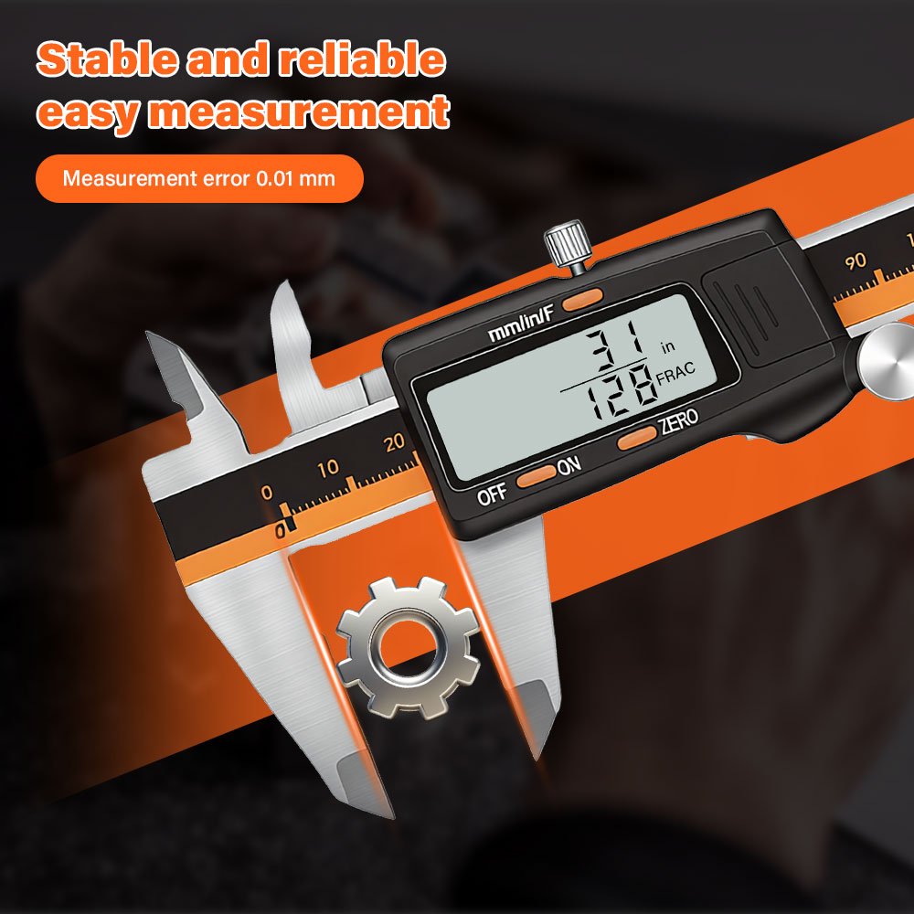 Digital Caliper 150Mm Stainless Steel - ナウケウリガー ステンレス製デジタルノギス 6インチ 150mm ノギス パキメトロ