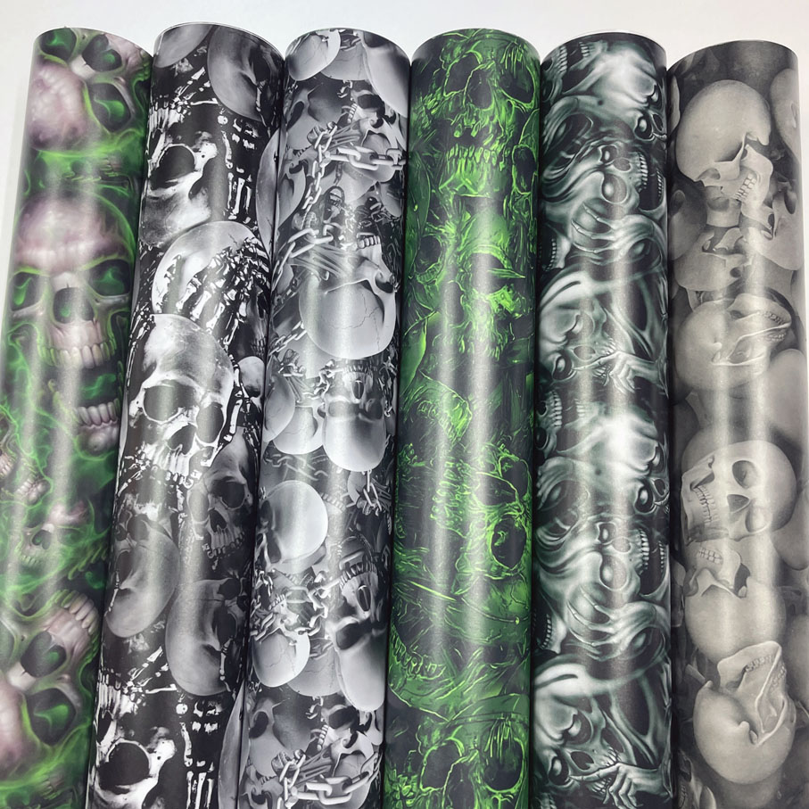 異なる新しいグラフィティスカルステッカーボムビニールラップフ - Air Bubble Wrap Roll Packaging のレビューと価格