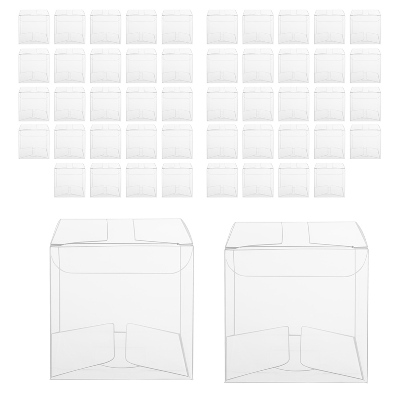 50 個のギフト用透明プラスチックボックス Pvc 梱包箱ギ - Packaging のレビューと価格