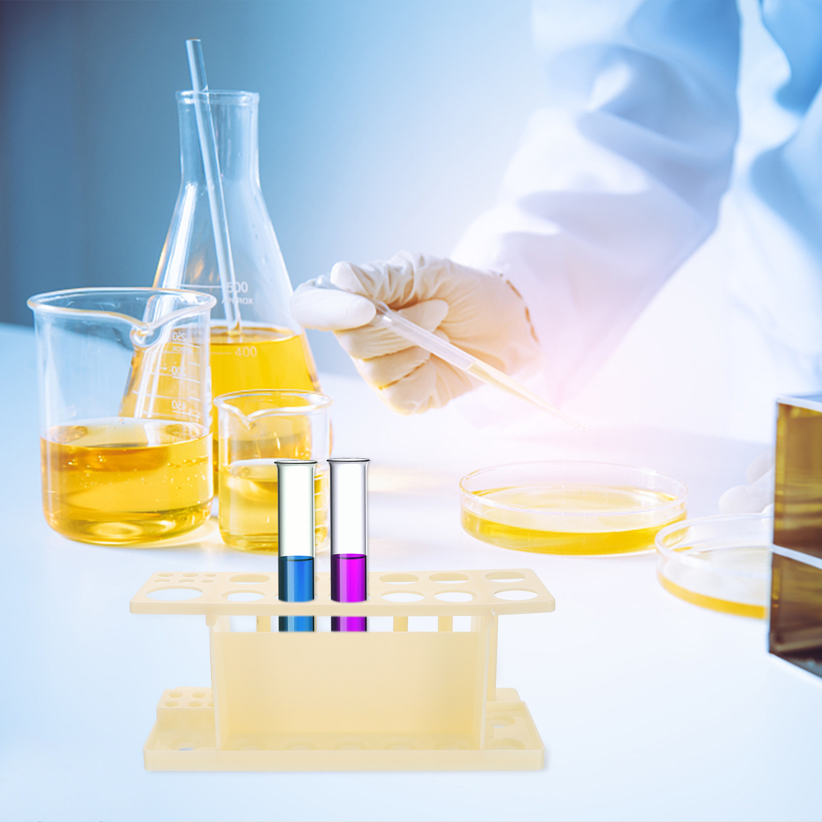 試験管立て、木製ラボ用棚、学校の教材、専門的な研究室や教室に - Lab Equipment のレビューと価格