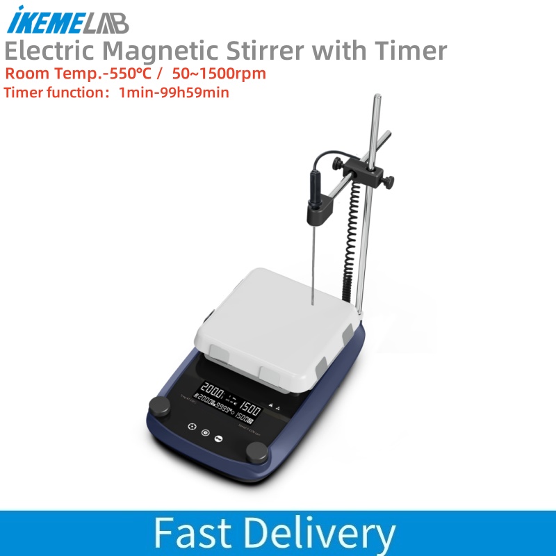 IKEME LCD デジタルディスプレイマグネチックスターラ - Lab Magnetic Stirrer Hot Plate のレビューと価格