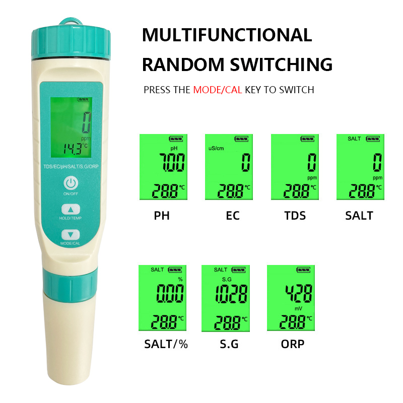 2023年最新 7 in 1 PH / TDS / EC / - Ph Meter Digital Water Tester のレビューと価格