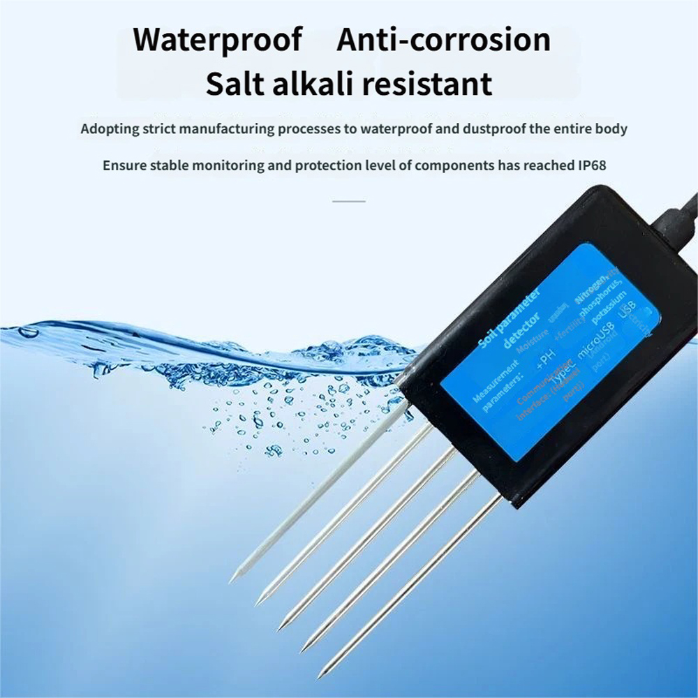 高精度土壌テスター PH ECメーター 8in1 5ピン 温 - Ph Meter Digital Water Tester のレビューと価格
