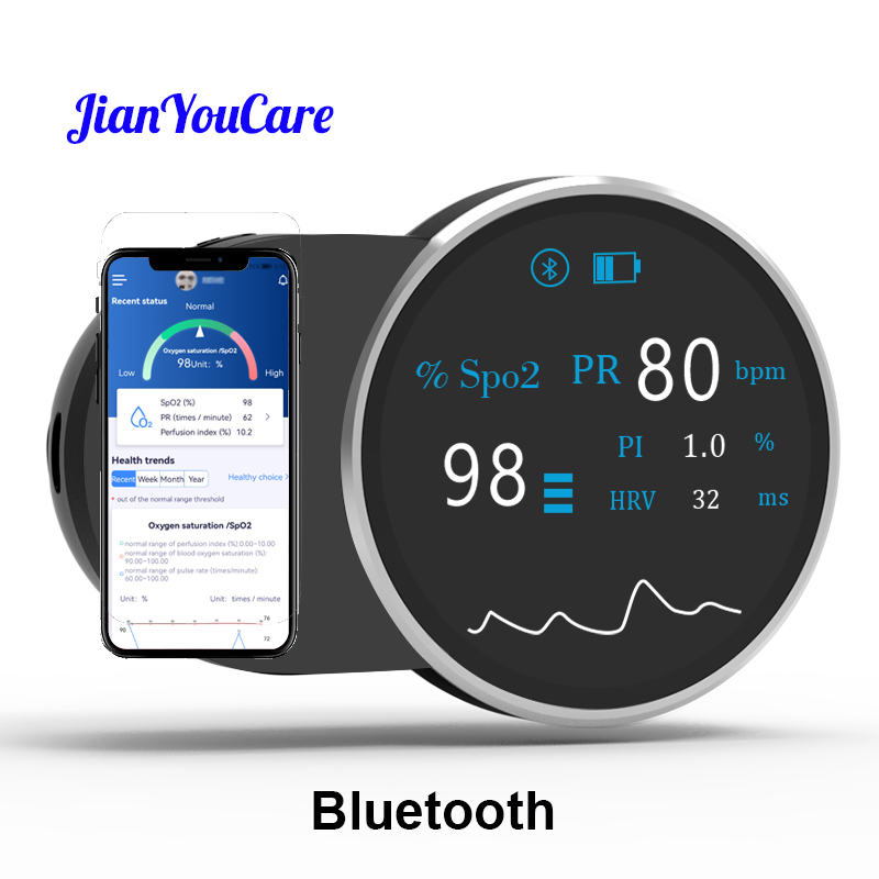 JianYouCare 充電式USB Bluetoothワイ - Pulse Oximeter Fingertip Rechargeable のレビューと価格