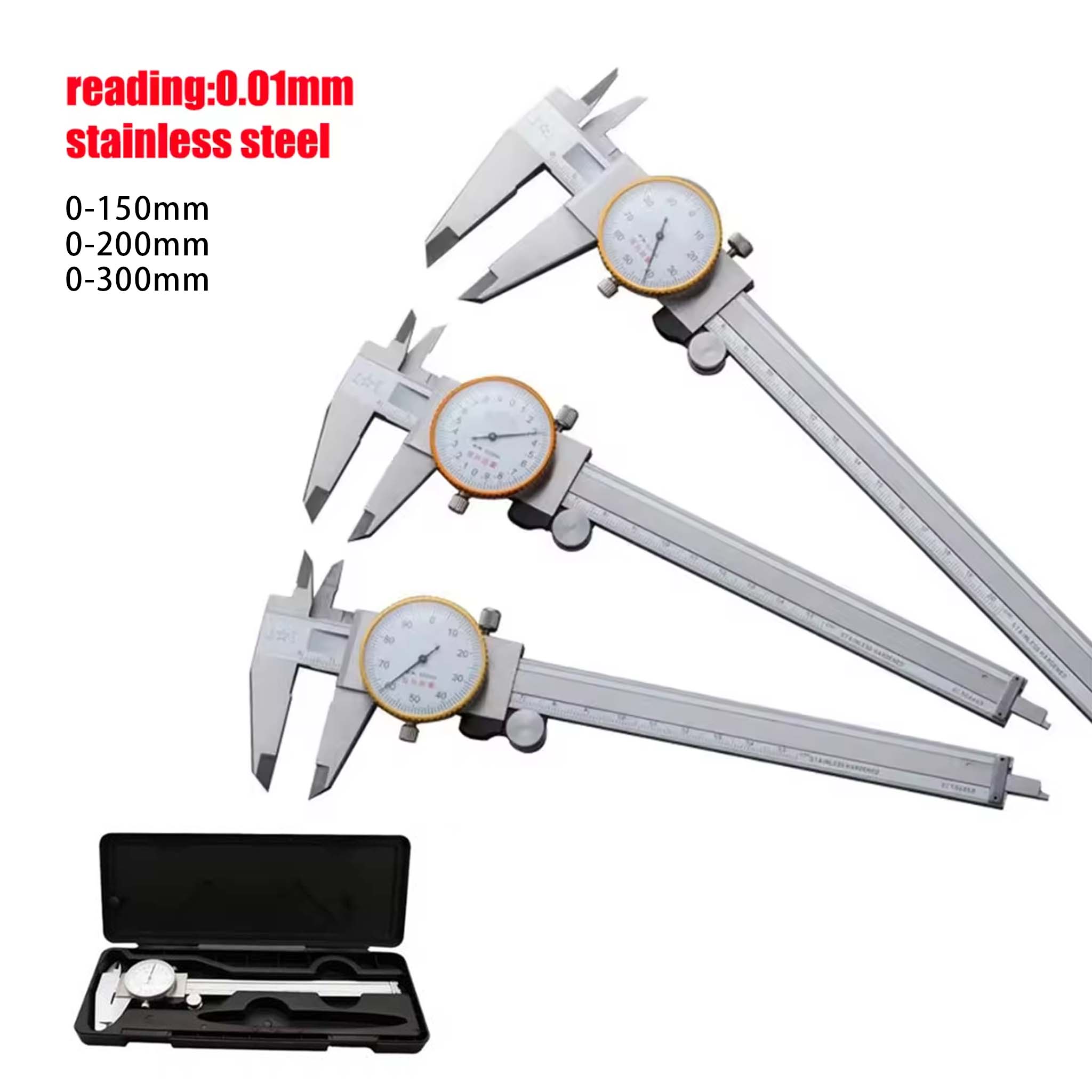 ダイヤルキャリパー 0.02mm高精度工業用ステンレス鋼バー - Digital Caliper 150Mm Stainless Steel のレビューと価格
