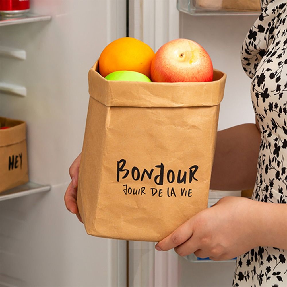 高品質で再利用可能なクラフト紙袋、防水性のある厚手の正方形包 - Packaging のレビューと価格