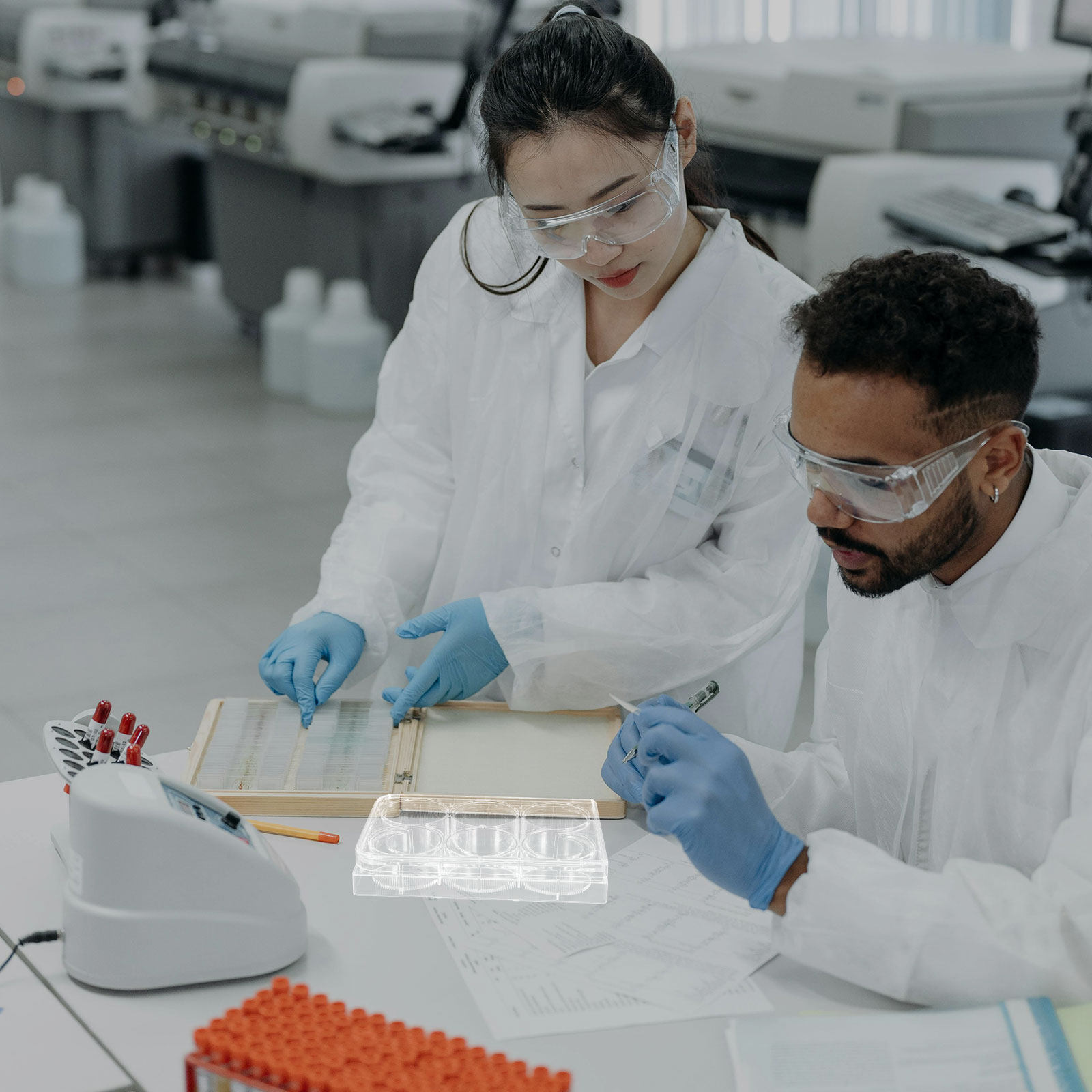 組織培養プレート 6ウェル、頑丈な構造、細胞培養トレイ、効率 - Lab Equipment のレビューと価格